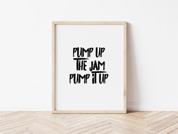 up the Jam Lyrics Wall Technotronic Pop Lyrics - Etsy UK