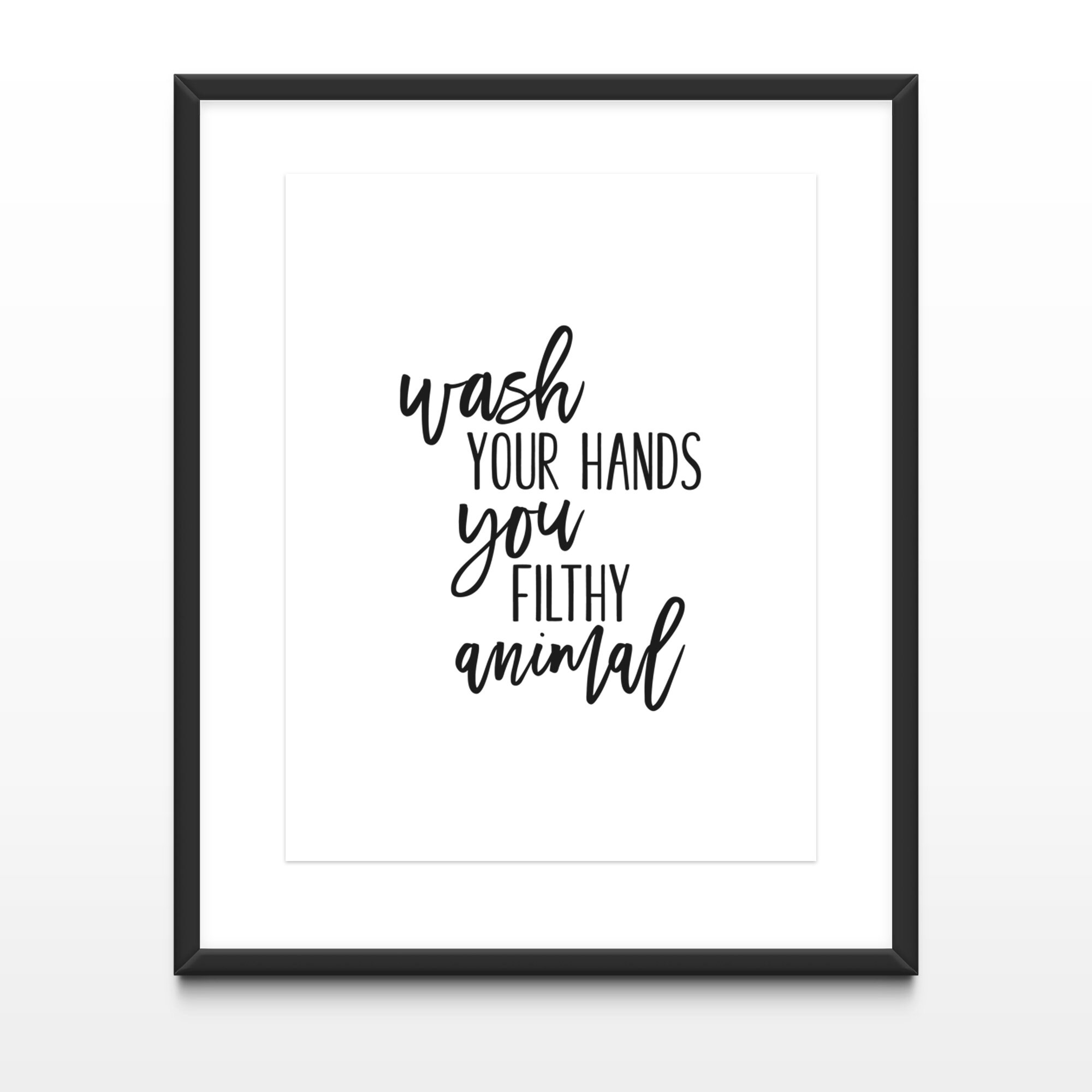 Funny Bathroom Wall Decor Quotes Set of 3 Printable Wall Etsy