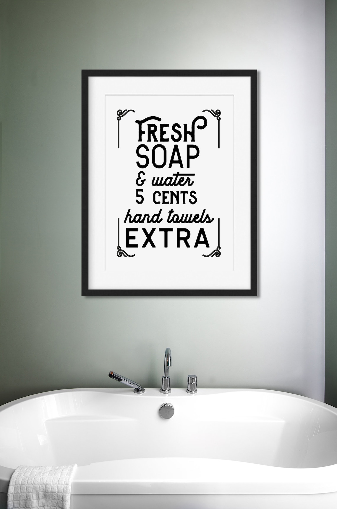 Printable Vintage Bathroom Decor