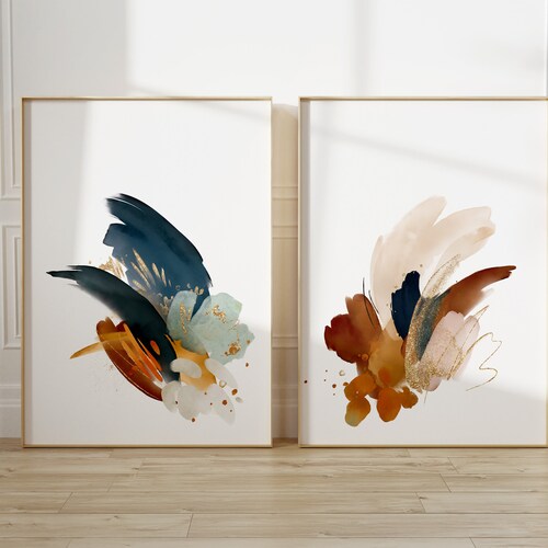 Printable Art Abstract Square Set of 6 Etsy