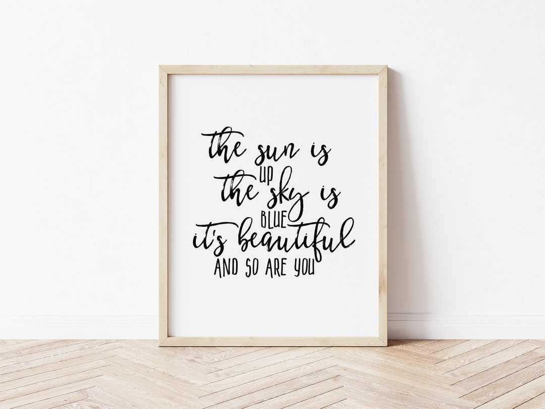Beatles Song Lyric Wall Art, Printable Wall Art, Dear Prudence Lyrics