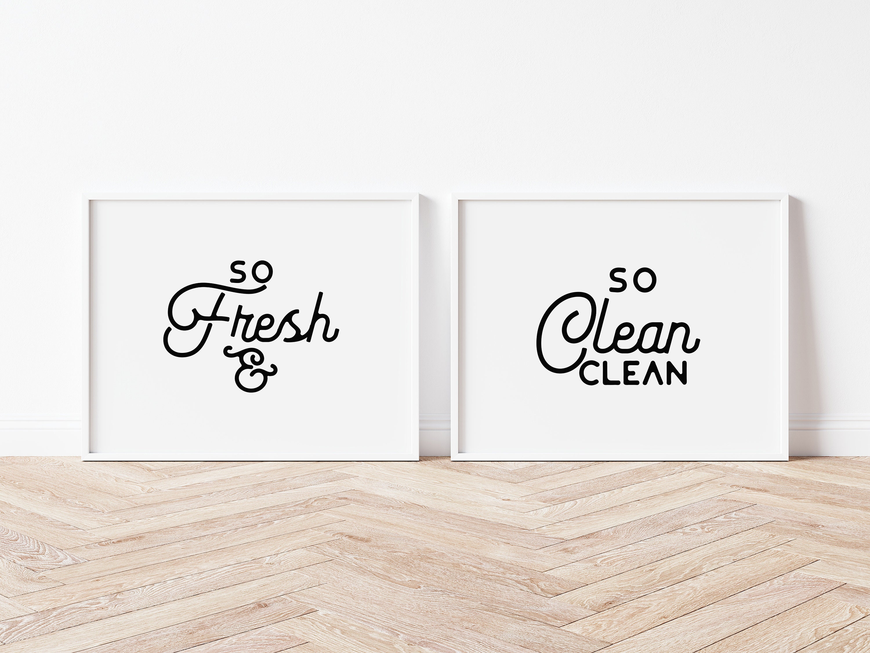 So Fresh and so Clean Clean Funny Bathroom Quote Printable - Etsy
