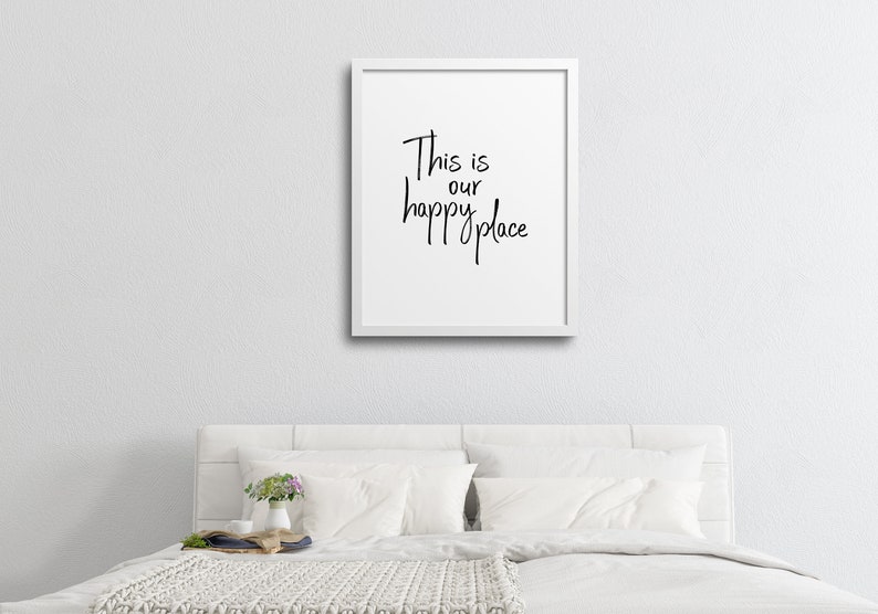 This is Our Happy Place Wall Print Printable Wall Art Etsy