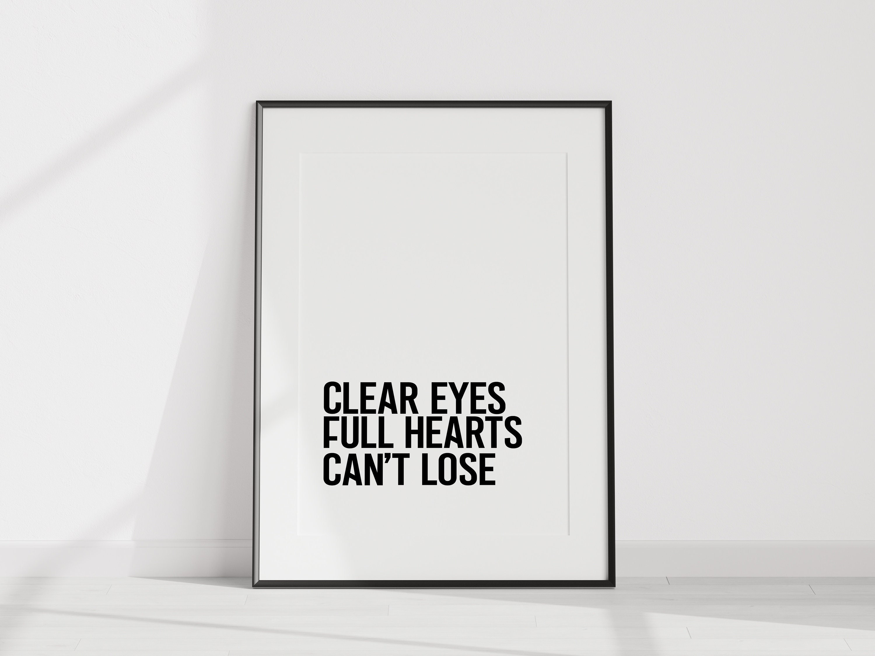 Friday Night Lights TV Show Quote Printable Clear Eyes Full Etsy