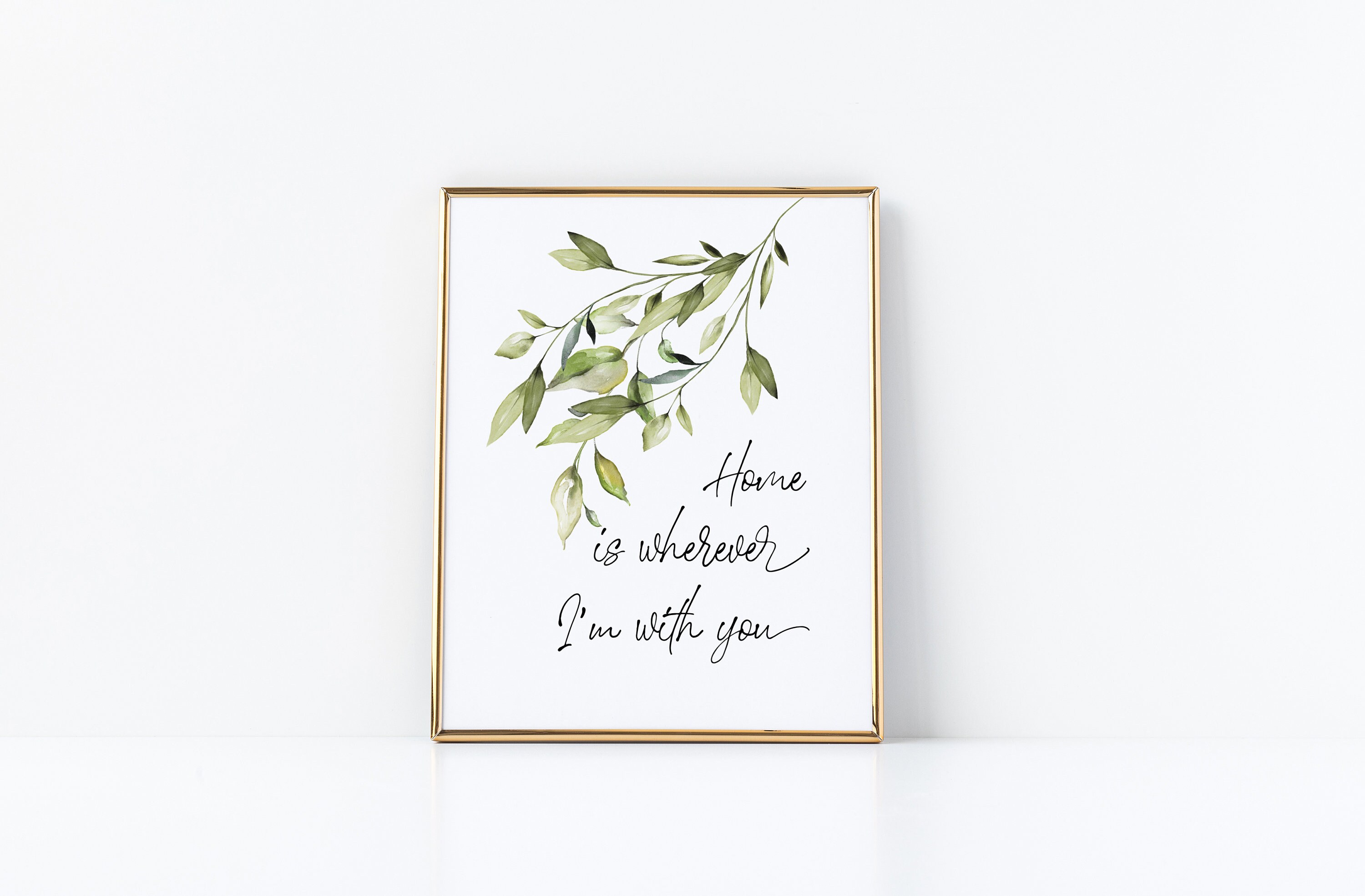 Home is wherever I'm with you Printable wall art Song | Etsy