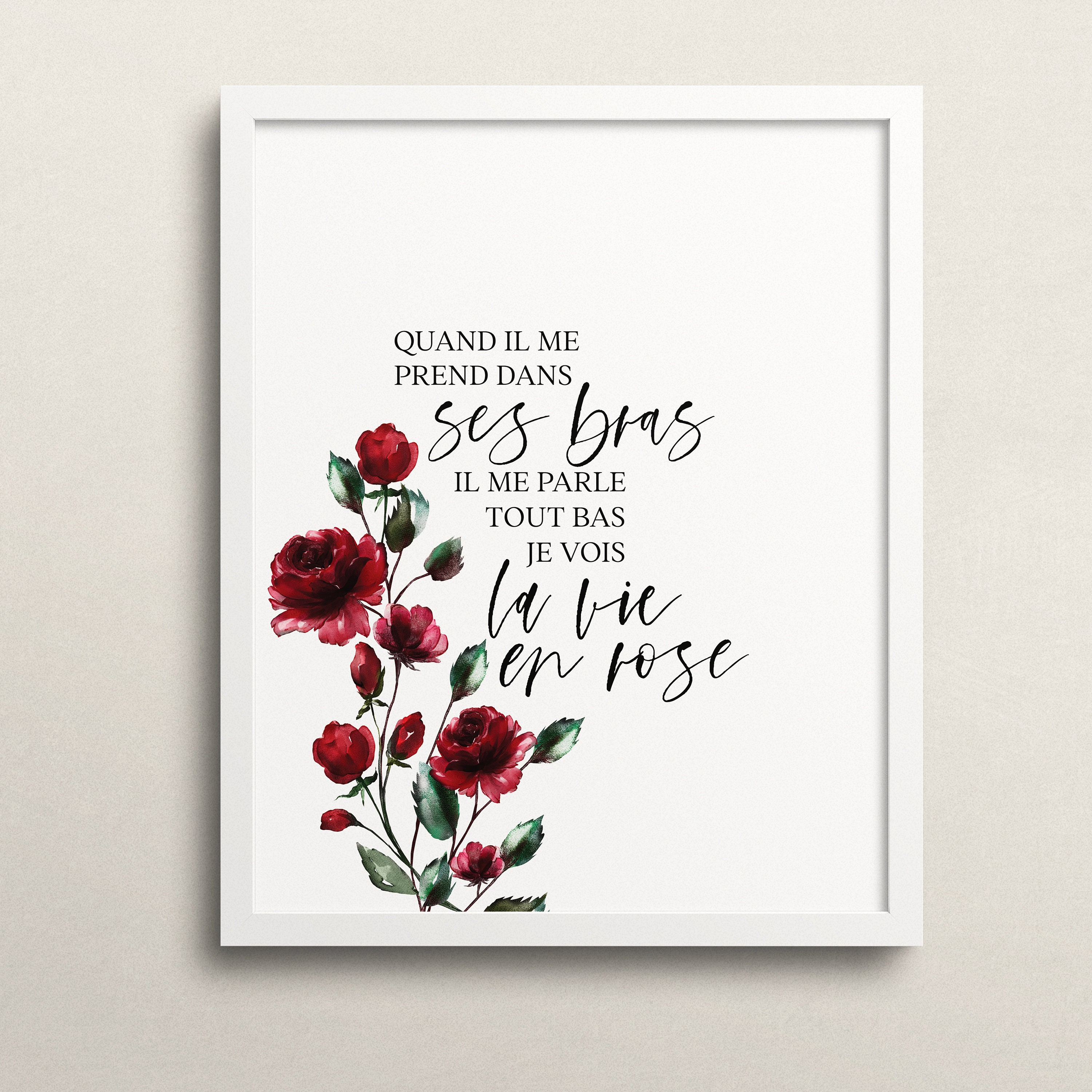 Letra De La Vie En Rose Español