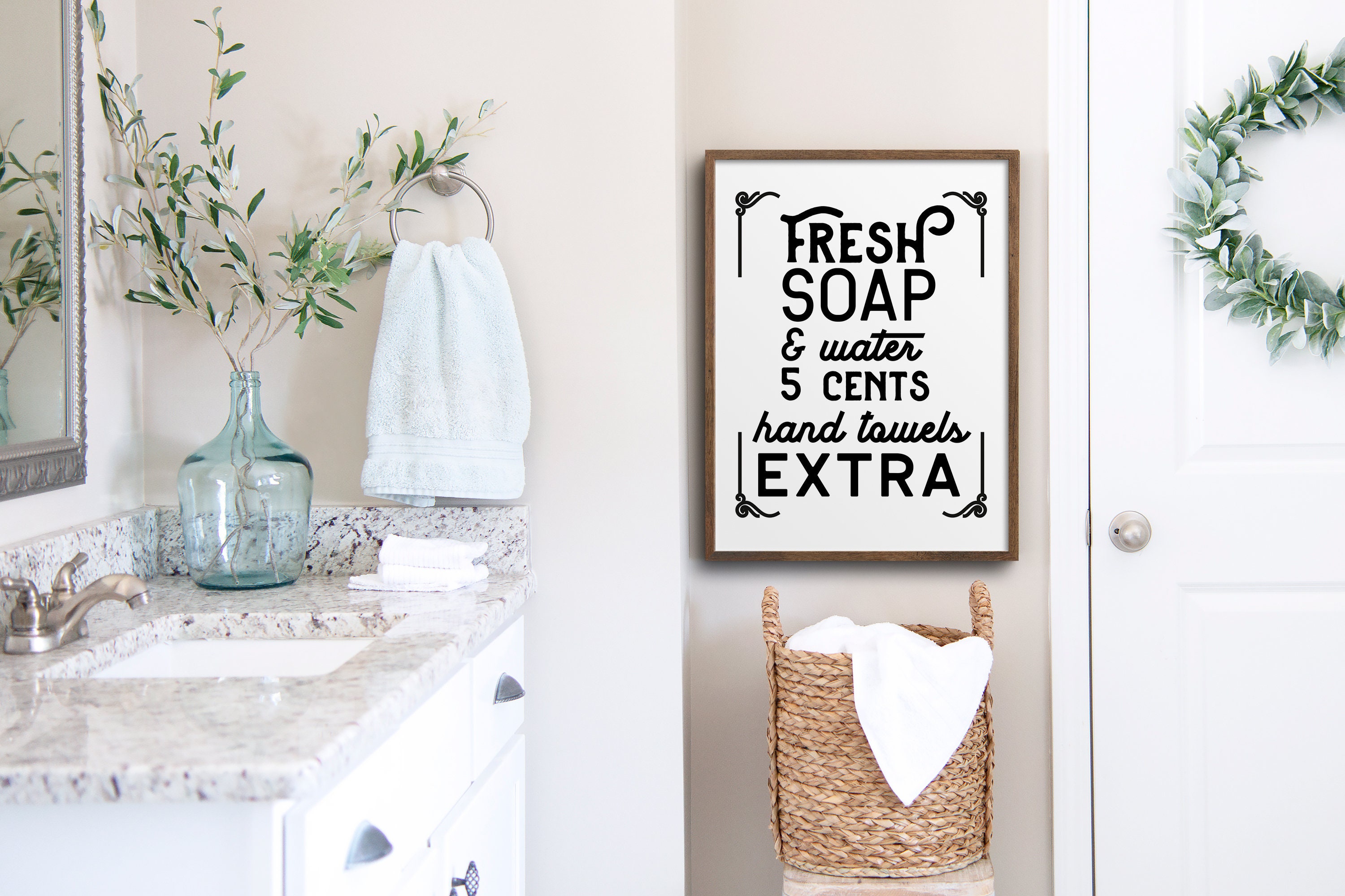 Vintage Bathroom Print Printable Art Bathroom Wall Decor Etsy