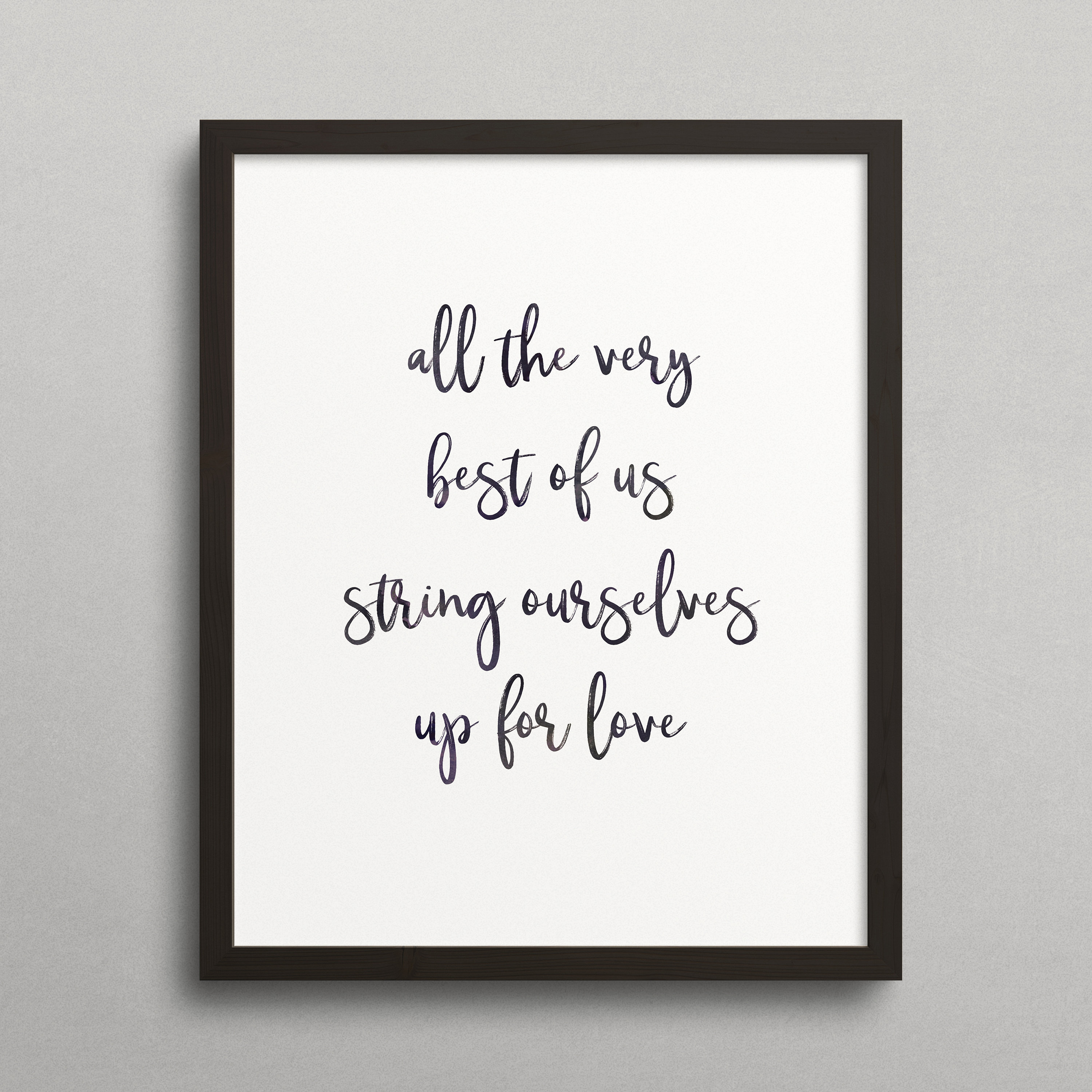 Vanderlyle Crybaby Geeks Lyrics Typography Love Quote the Etsy