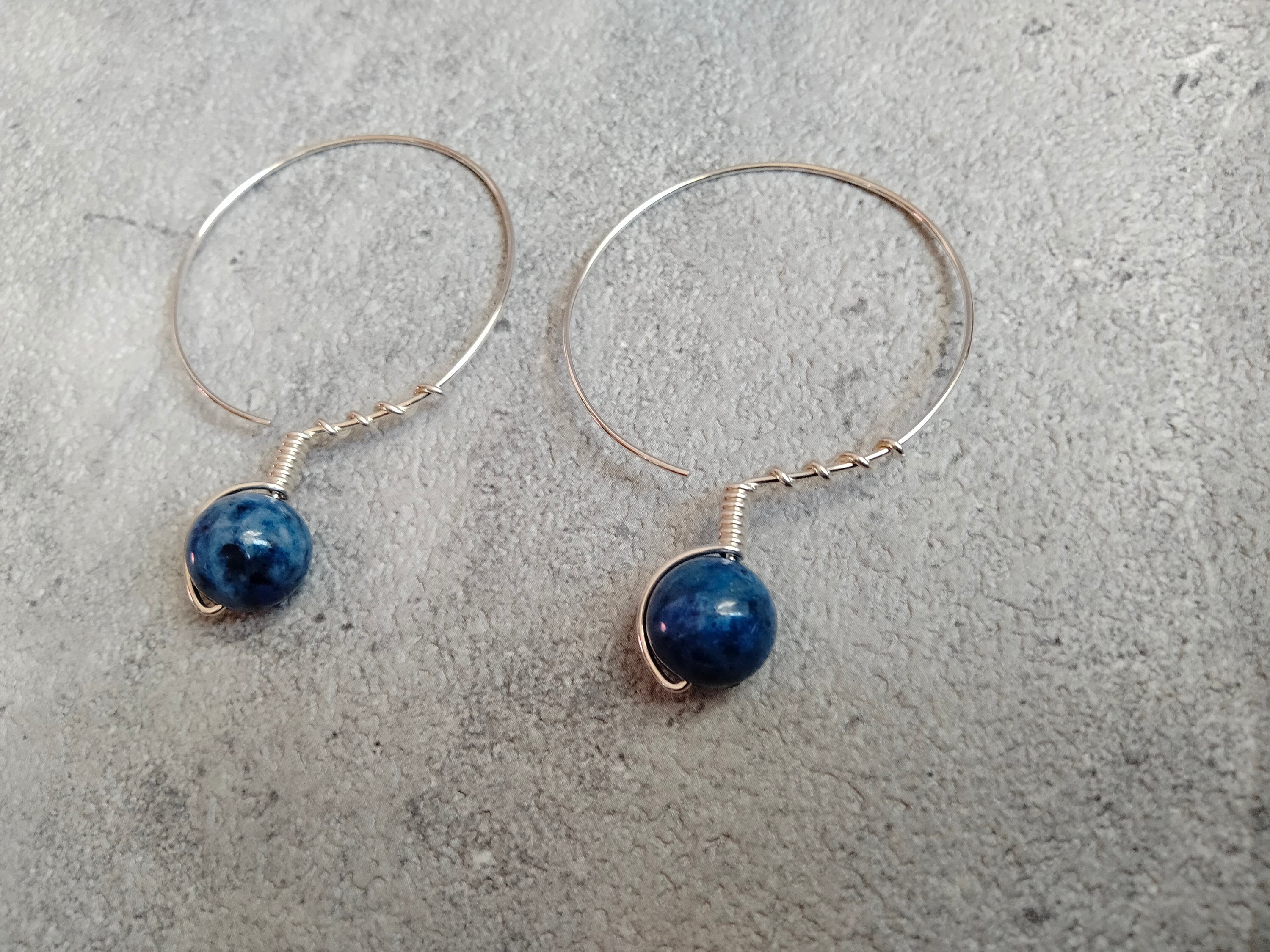 Hoop Earrings - Silver950 20GA Wire - Ainu Earrings - Ninkari