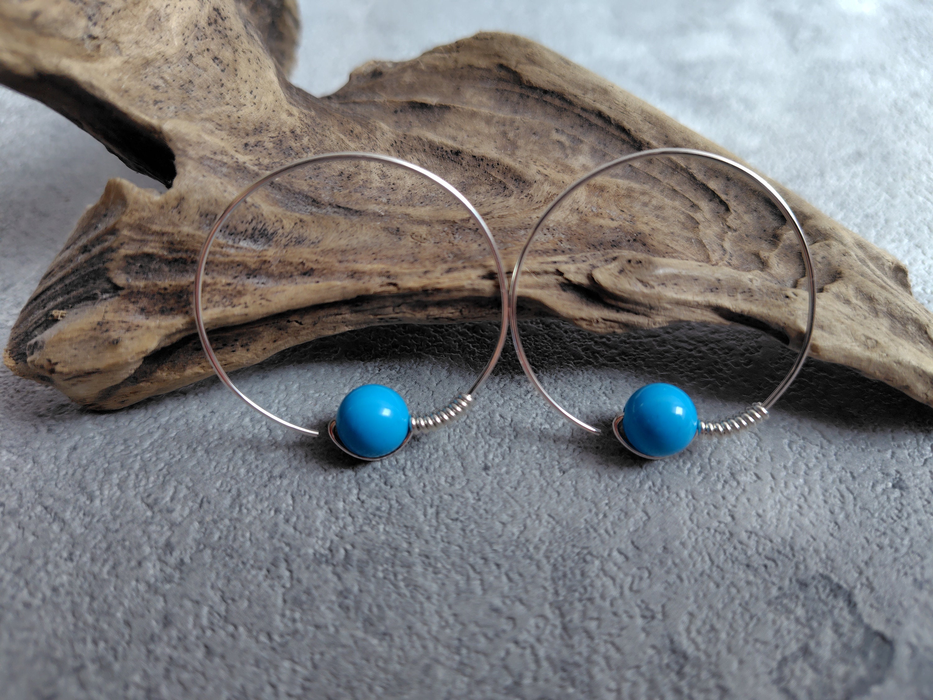 【Mikshimai】FROOT HOOP EARRING Fonda Stripe on Cream Hoop Earrings Multicolor Wholesale