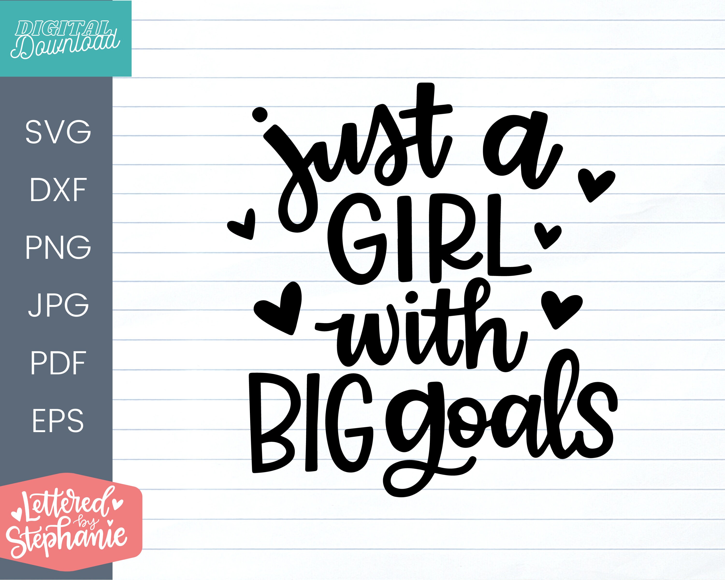 Silhouette Printing Ai Eps Dxf Svg File Cricut Png Just A Girl And Her Crafting Machine SVG Cut File Commercial use