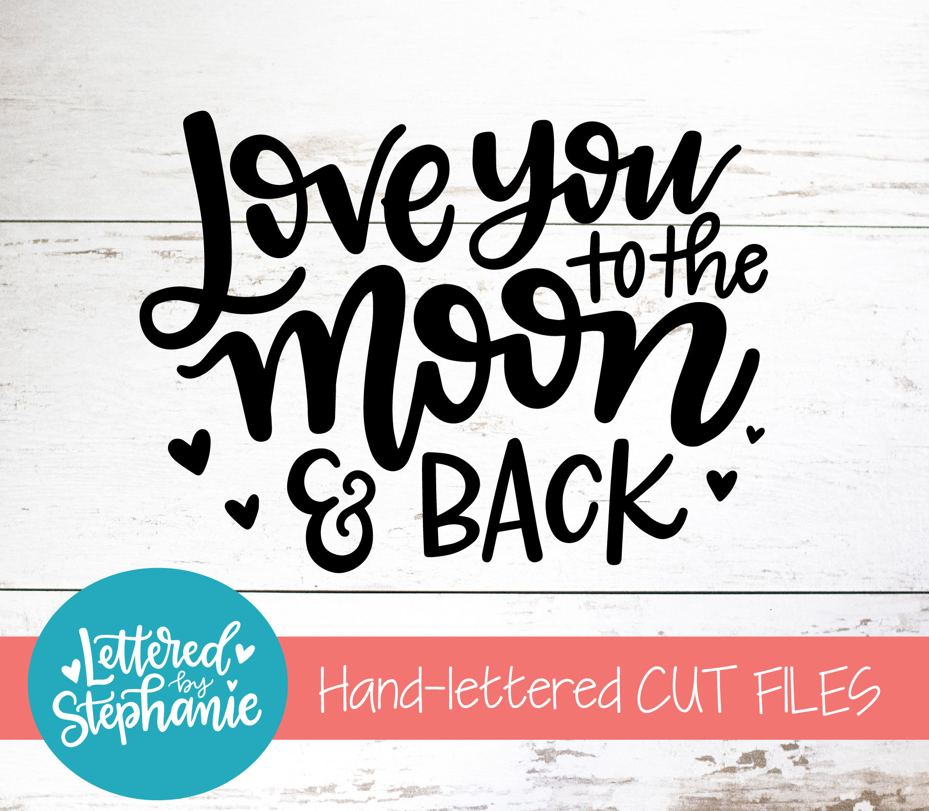 Love You to the Moon and Back, Dxf - Etsy