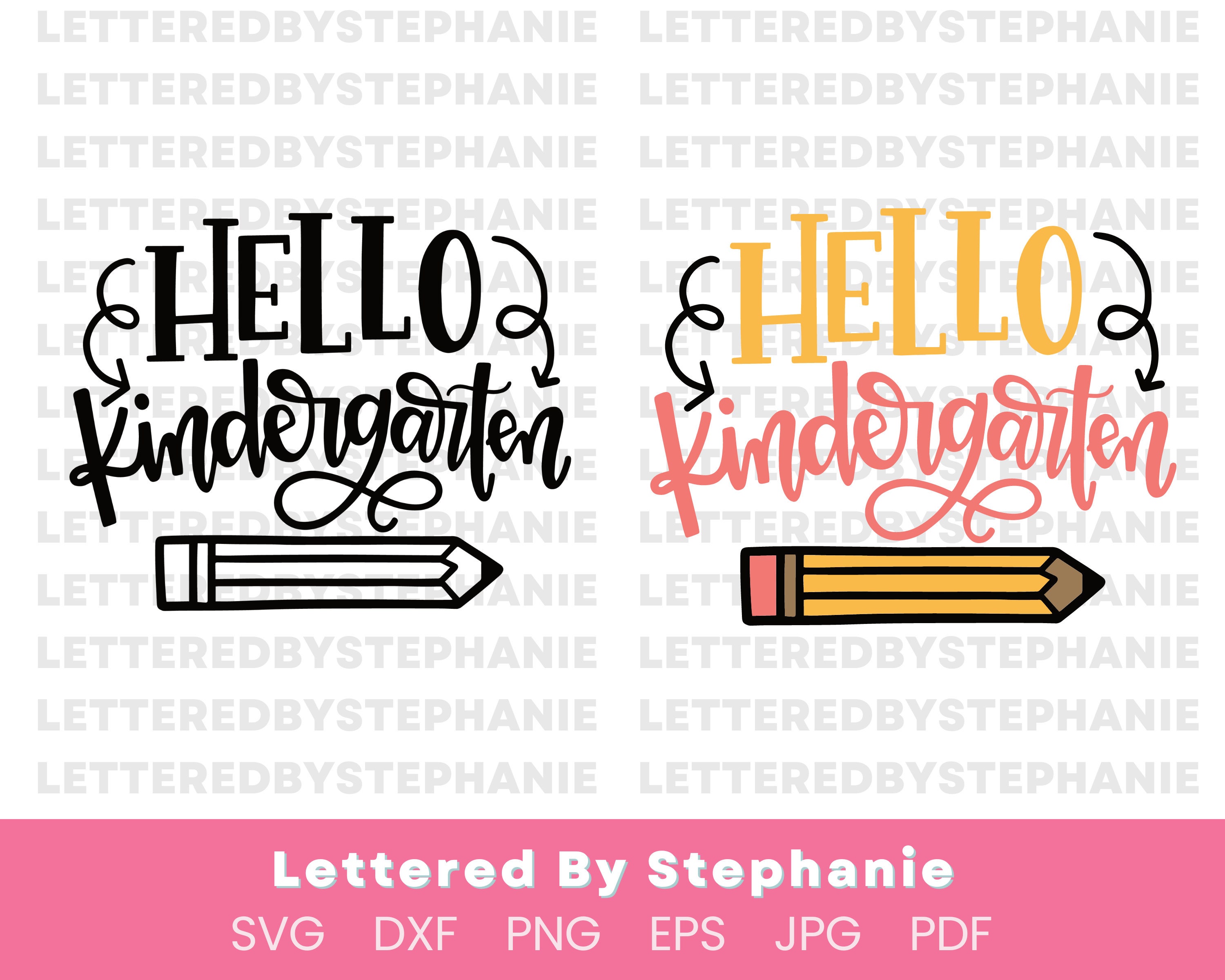 Hello Kindergarten Svg Cut File, Back to School Shirt, First Day of ...