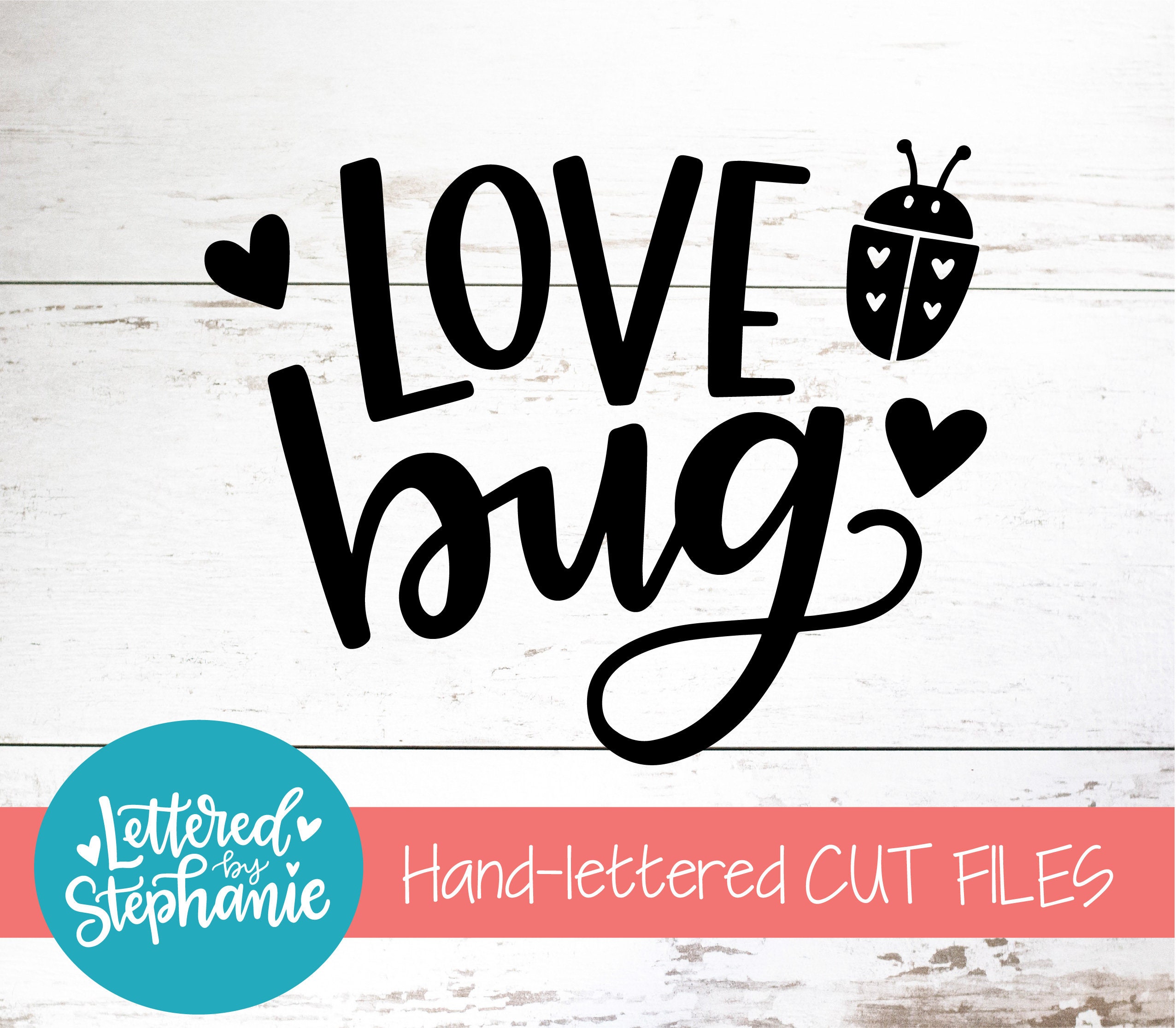 Love Bug SVG Cut File digital file svg valentines day | Etsy