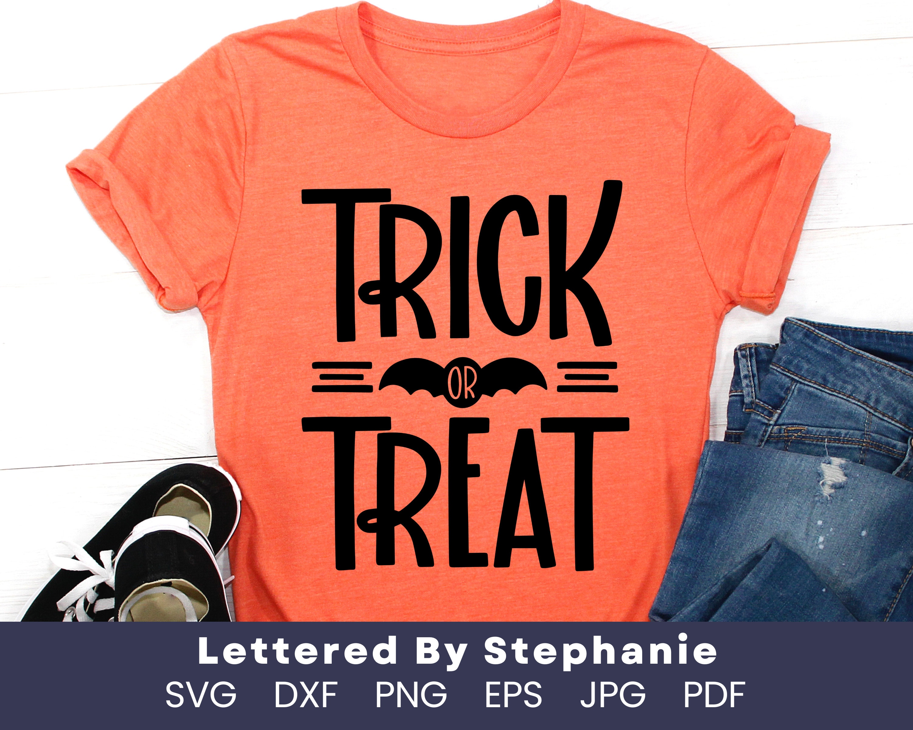 Trick or Treat SVG Cut File, Cute Halloween Trick or Treat Svg for ...