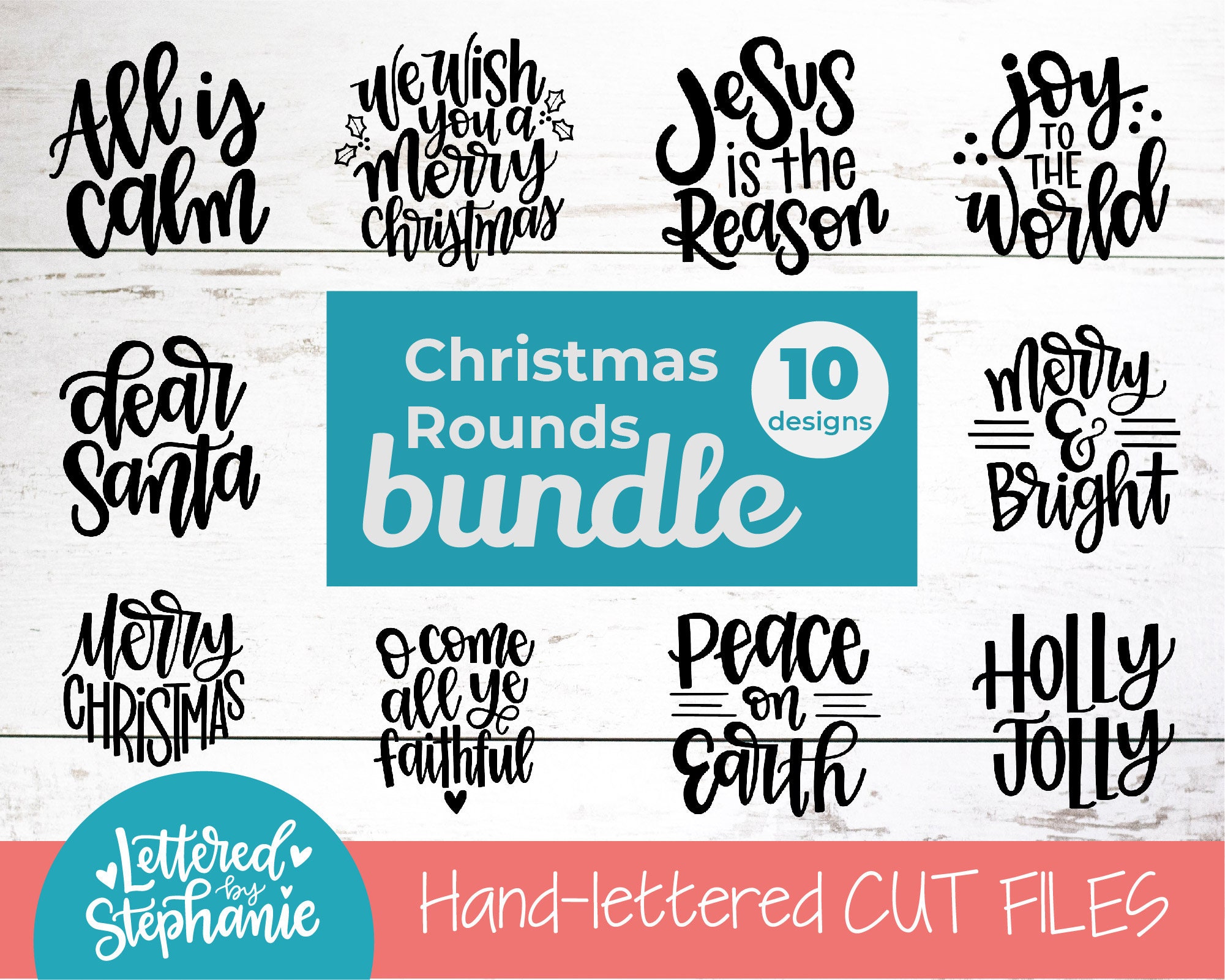 Download Christmas Rounds Svg Holiday Rounds Ornament Svg Designs Etsy