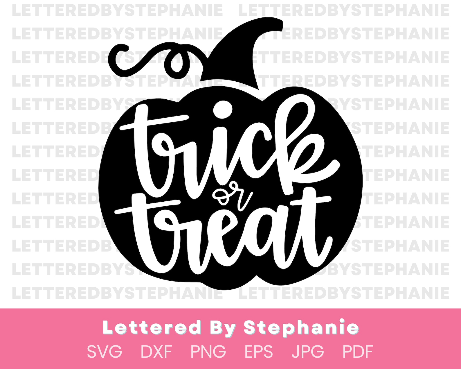 Trick or Treat SVG Cut File, Cute Halloween Pumpkin Svg for Trick or ...