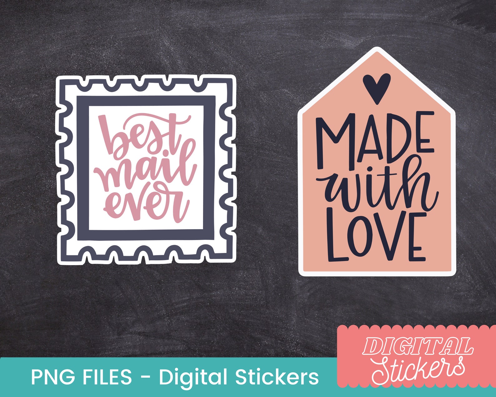 Digital Stickers for Packaging PNG File ONLY. Bundle of | Etsy