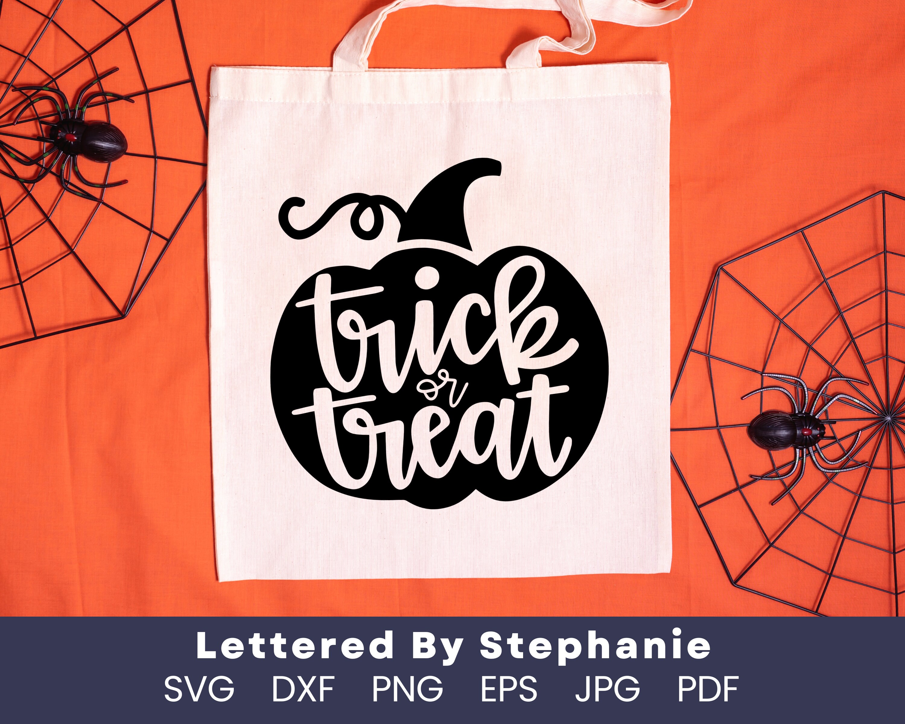 Trick or Treat SVG Cut File, Cute Halloween Pumpkin Svg for Trick or ...