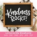 Kindness Rocks SVG Cut File, Hand Lettered Positive Quotes for Craft ...
