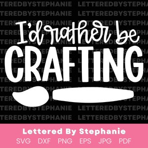Lustige Crafting svg, ich würde lieber basteln SVG-Schnittdatei ist perfekt für Maker-Leben oder einige Handwerksraum-Wand-Zeichen-Dekor. Cricut oder Silhouette