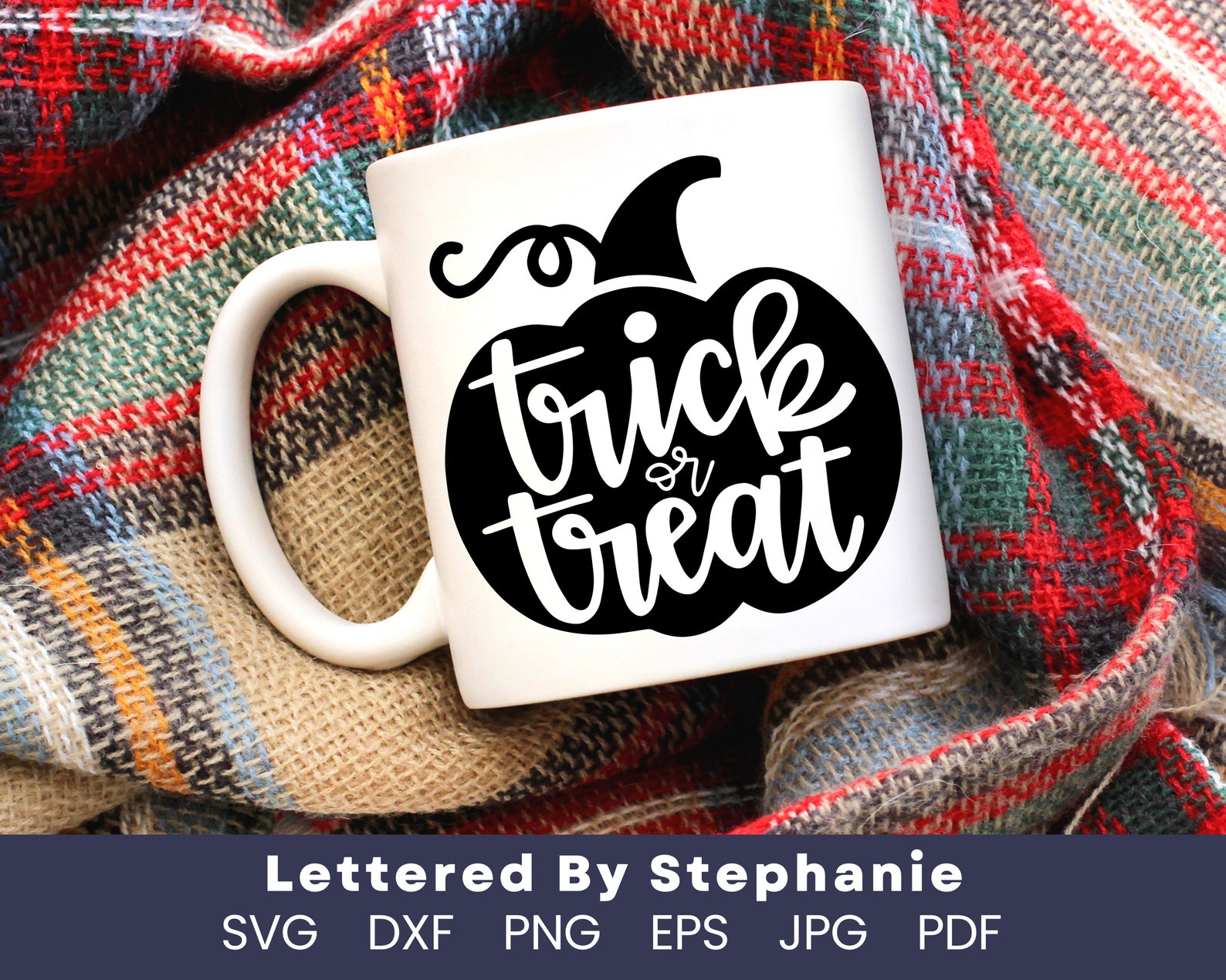 Trick or Treat SVG Cut File, Cute Halloween Pumpkin Svg for Trick or ...