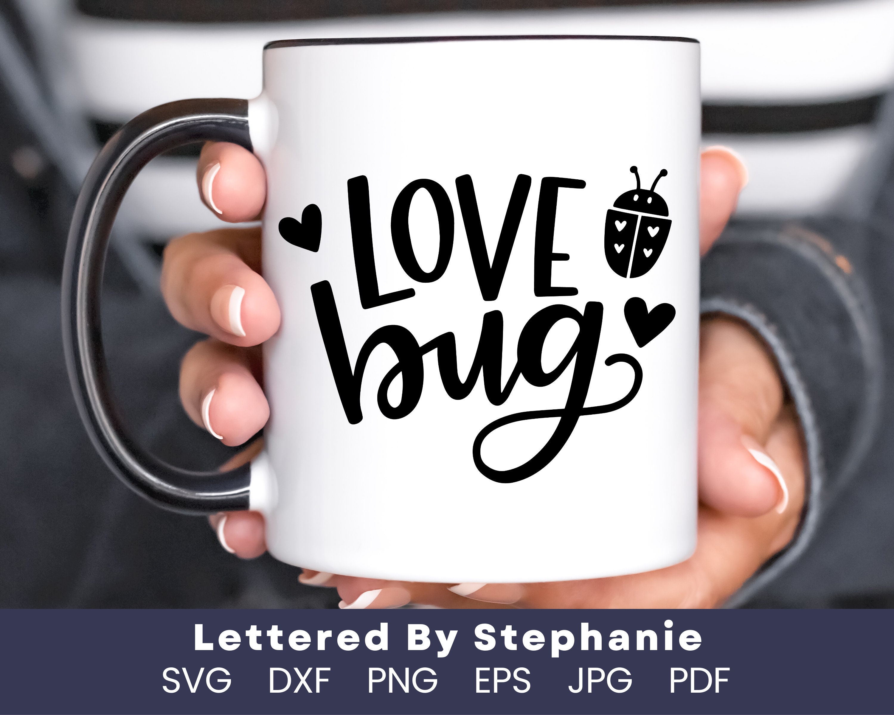 Love Bug SVG Cut File, Digital File, Valentines Day, Kids Valentine ...