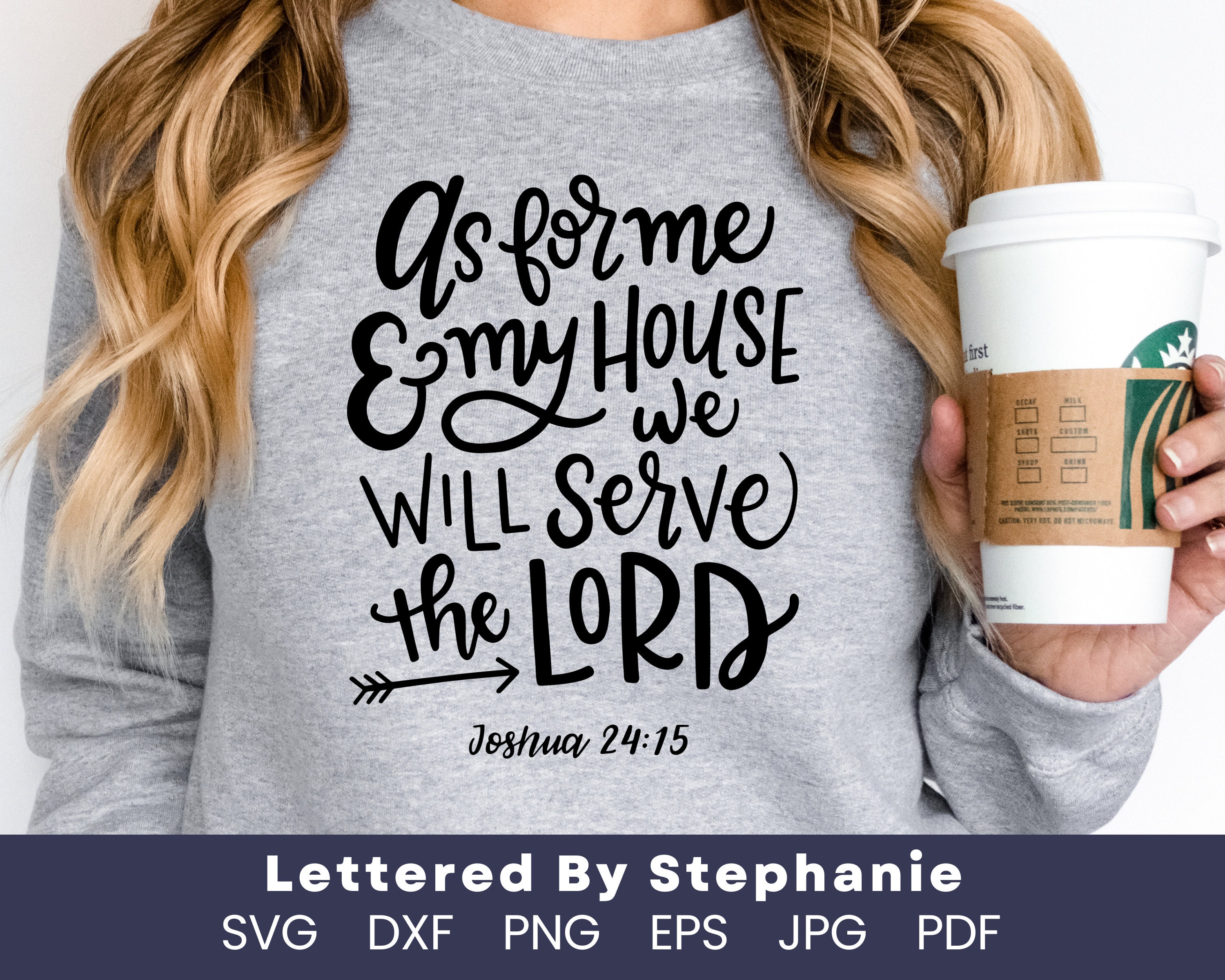As for Me and My House We Will Serve the Lord SVG Cut File Bible Verse ...