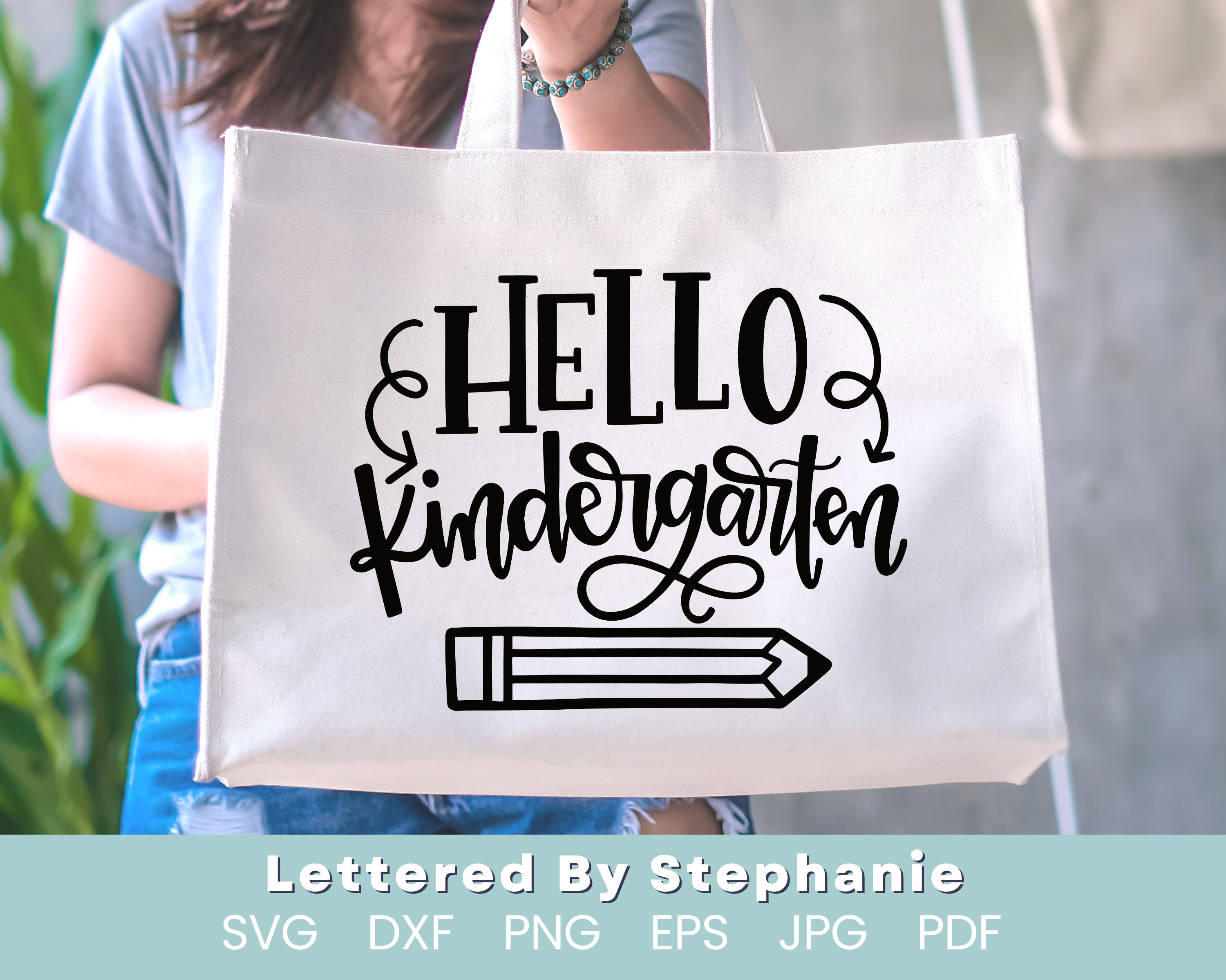 Hello Kindergarten Svg Cut File, Back to School Shirt, First Day of ...