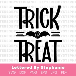 Trick or Treat SVG Cut File Cute Halloween Trick or Treat Svg - Etsy
