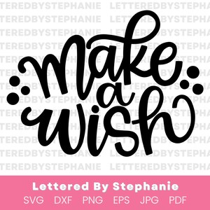 Anniversaire svg, faire un fichier de coupe de souhaits, décor de fête diy, carte d’anniversaire svg, cake topper svg pour des projets d’artisanat cricut ou silhouette