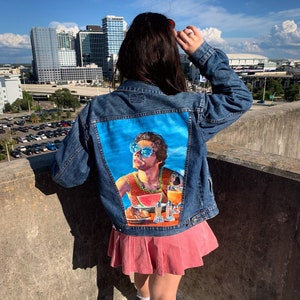 Custom Hand-Painted Denim Jacket
