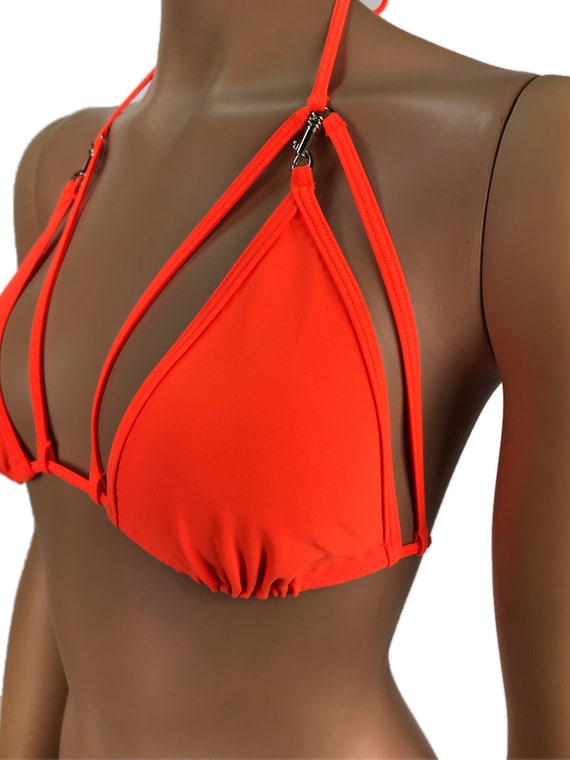 neon orange rave top