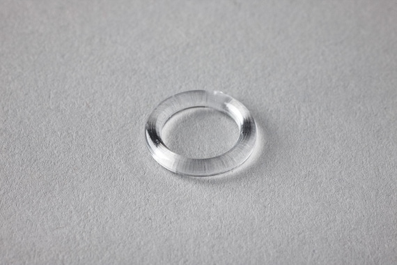 13mm Clear Plastic Roman Blind Curtain Rings Pack of 50