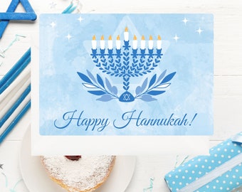 Hannukah Card Pack , Channukah Cards, Happy Hannukah Card 10 Pack