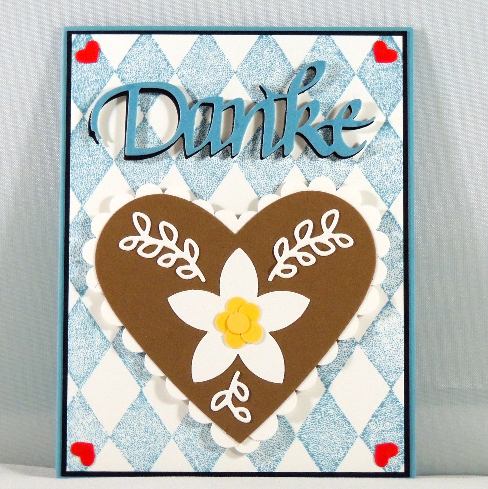 Bavarian Thank You Card Thank You Card Danke Thank You Card Etsy