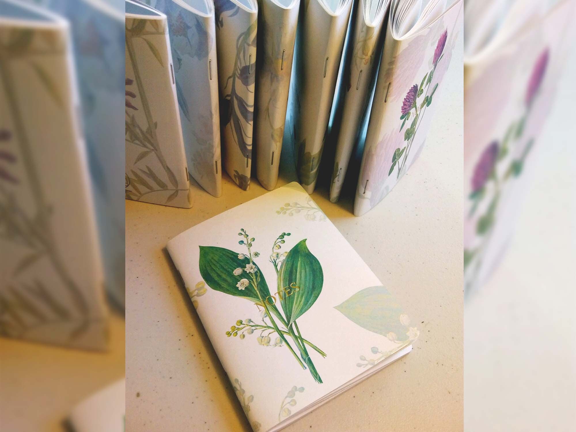 Botanical Everyday Notebooks. Pocket Size, Softcover Notebook 32 Blank ...
