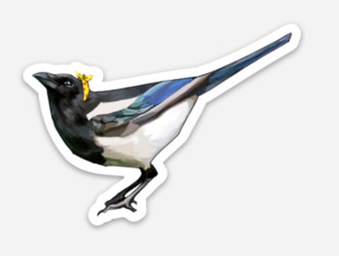 Small Magpie Vinyl Decal | Vinyl Stickers | Laptop Sticker | Water ...