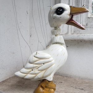 White Duck Strung Puppet Marionette Hand Made to Order in Staffordshire ...