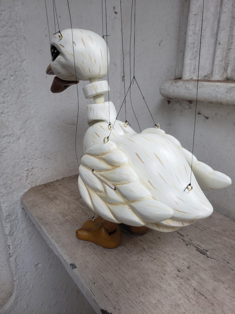 White Duck Strung Puppet Marionette Hand Made to Order in Staffordshire ...