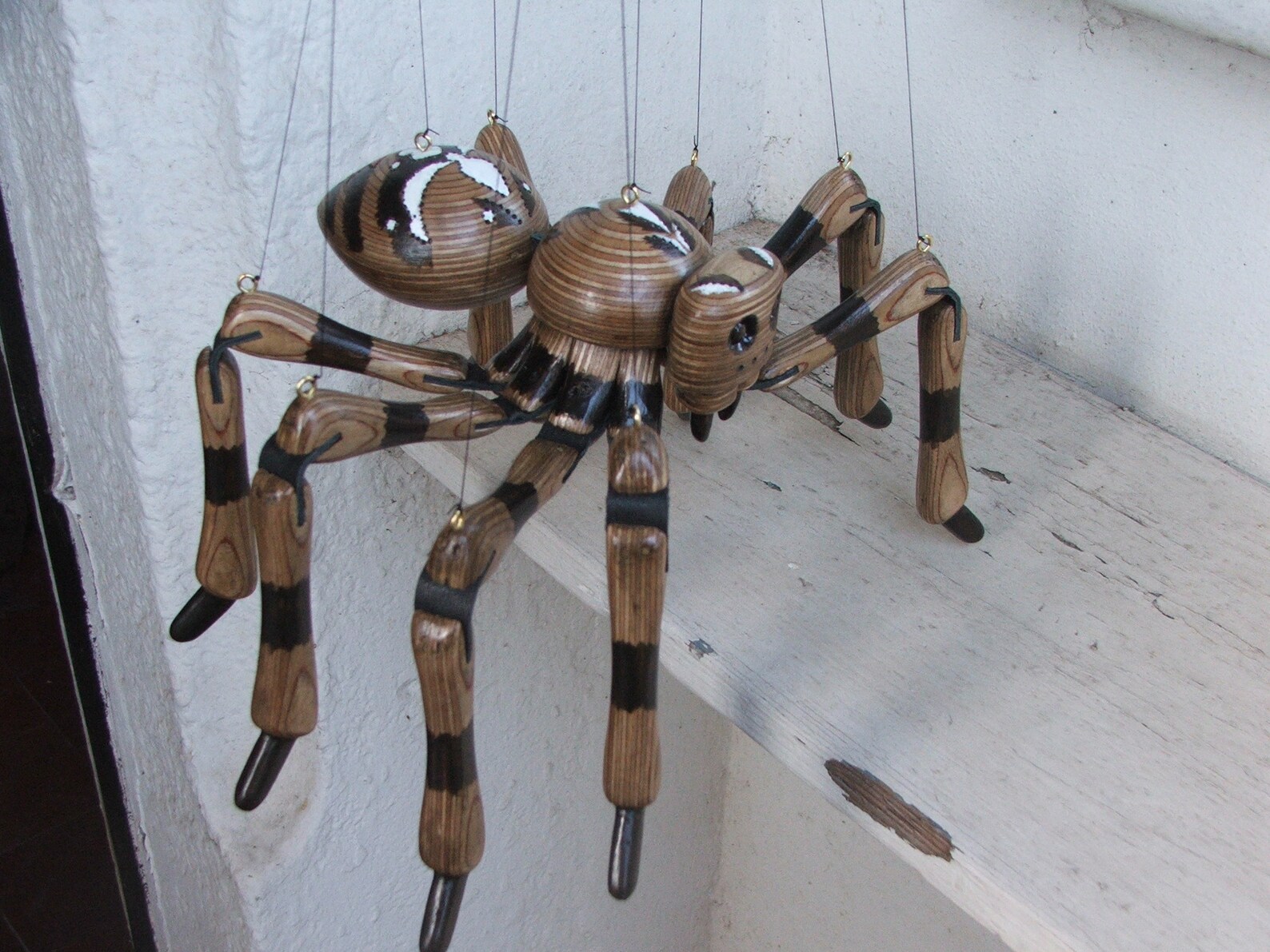 Spider String Puppet Spider Strung Puppet Marionette Hand Made to Order in Staffordshire ...