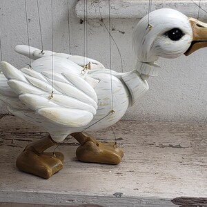 White Duck Strung Puppet Marionette Hand Made to Order in Staffordshire ...