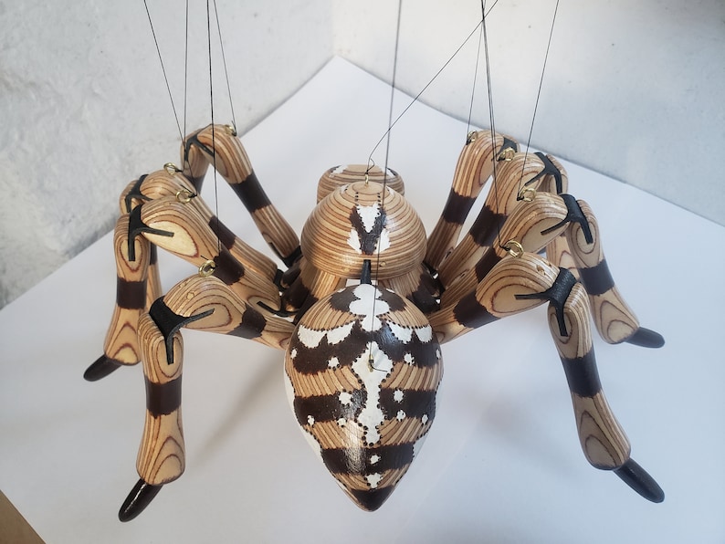 Spider String Puppet Spider Strung Puppet Marionette Hand Made to Order in Staffordshire ...