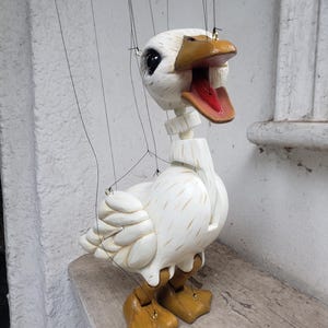 White Duck Strung Puppet Marionette Hand Made to Order in Staffordshire ...