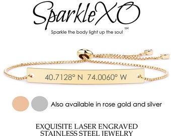 Engraved Bracelets Coordinate Bracelet Bar Bracelet Name Bracelet Customized Couple Bracelets Inspirational Friendship Bracelet for her