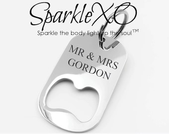 Groomsmen Gift Groomsmen Proposal Personalized Key Chain Custom Bottle Opener Stainless Steel KeyChain Gift For Him Wedding Party Favors