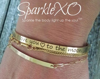 Personalized Cuff Engraved Bangle Friendship Bracelet Rose Gold Bangle Engraved Bracelets Coordinate Bangle Name Cuff Stainless Steel Cuff