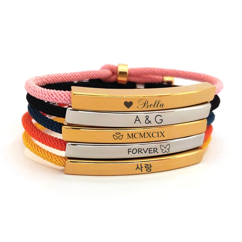 Custom Signature Bracelet, Engraved Bracelet, Personalized Bracelet, Memory Bracelet, Couples Bracelet, Matching Bracelets, Gift for Him image 3