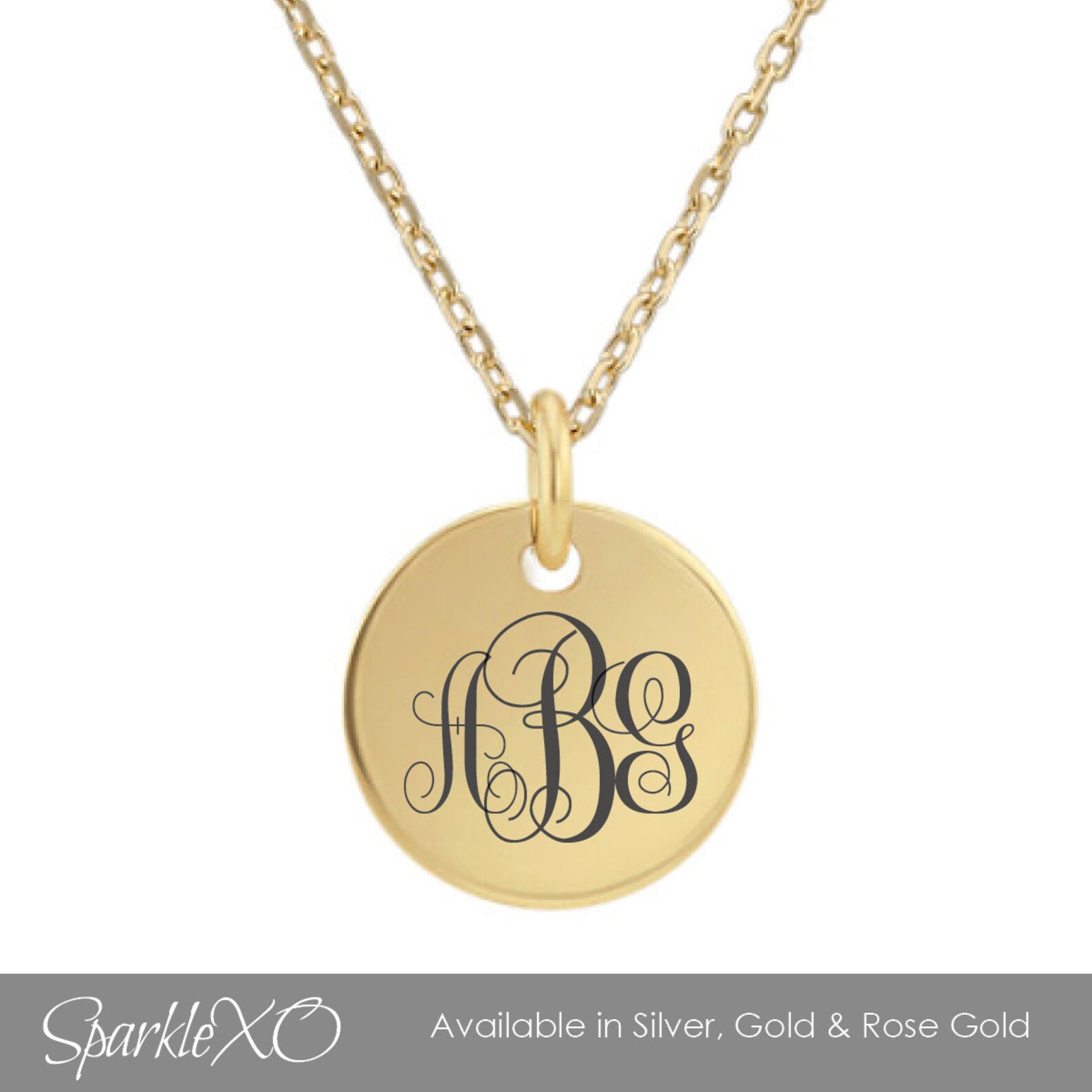 Personalized Necklace Monogram Necklace Engraved Necklace Etsy