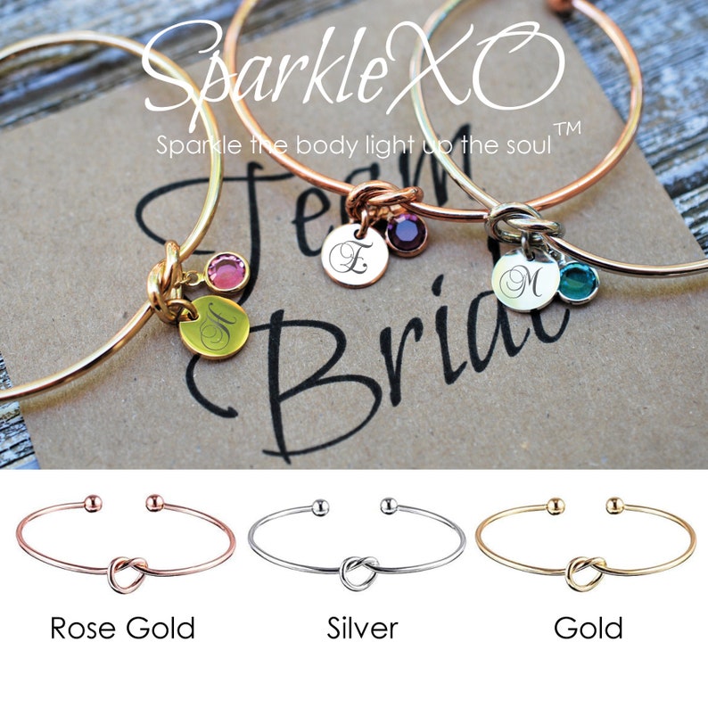 Knot Bracelet Cuff Bracelet Engraved Bracelet Name Bracelet Etsy